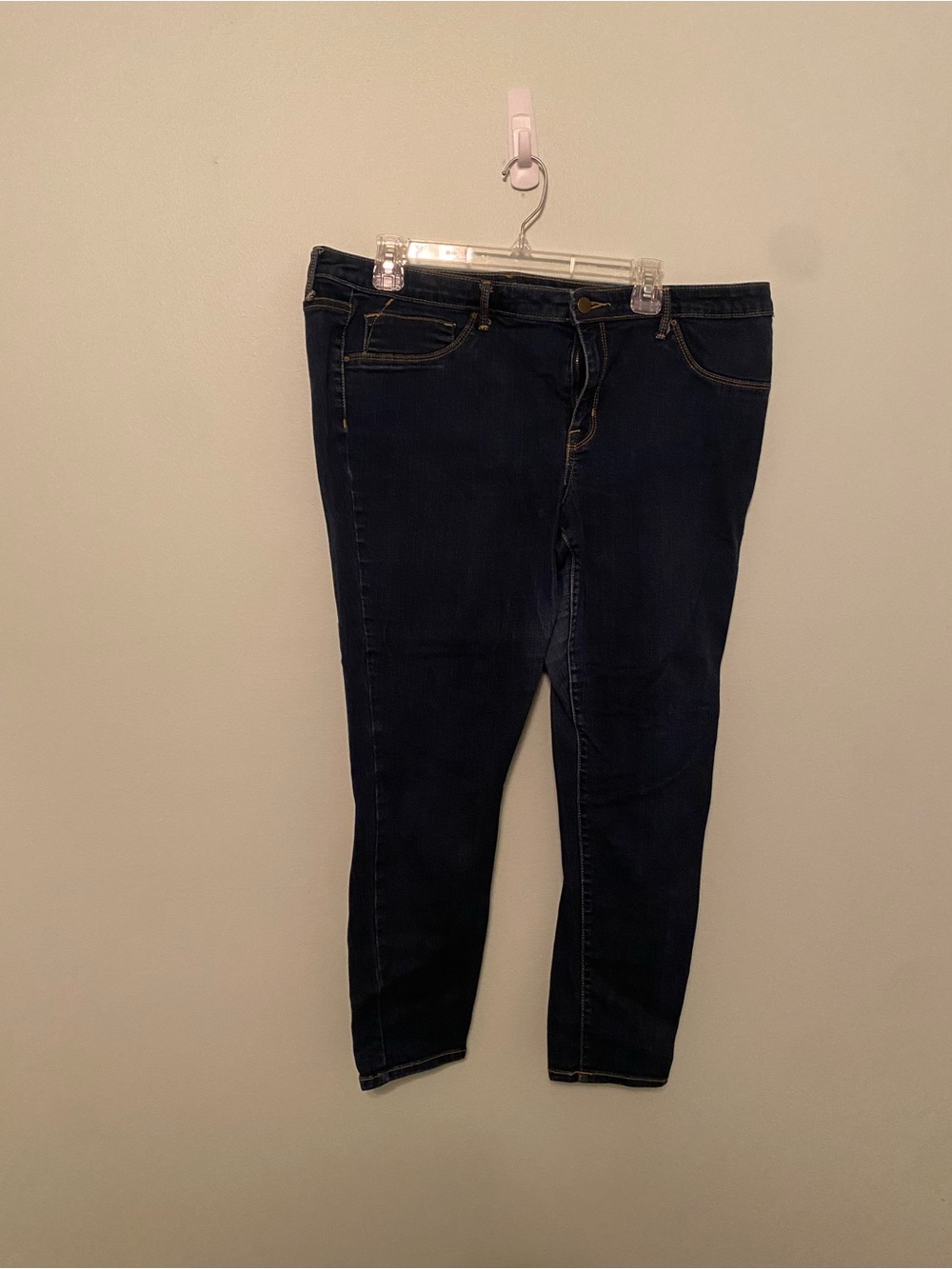 Mossimo Classic Dark Blue Women's Skinny Jeans - Stretch Fit